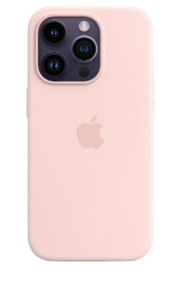 Чохол Apple silicone case with MagSafe для iPhone 14 Pro (Original Quality) Chalk Pink
